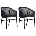 Garden Chairs 2 pcs. PE Rattan   Garden Chairs 2