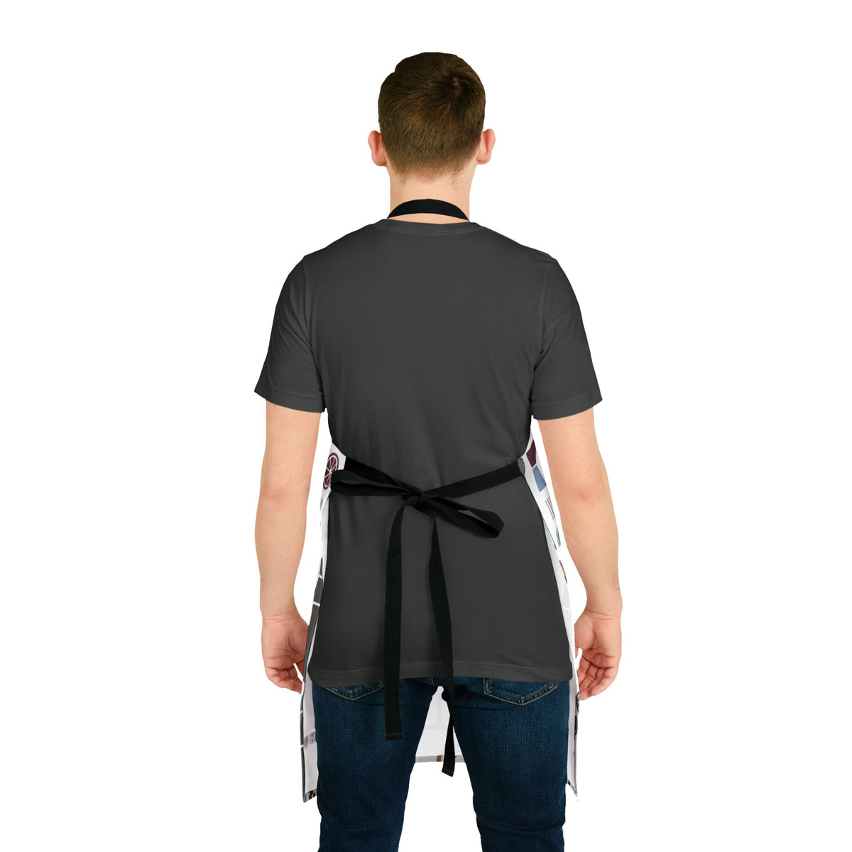Barware Pattern Apron – Retro Cocktail Shaker & Kitchen Apron Printify