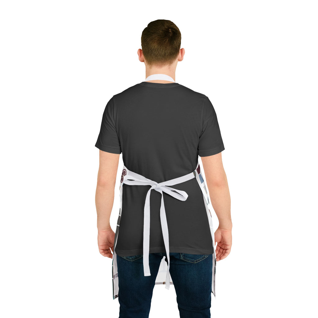 Barware Pattern Apron – Retro Cocktail Shaker & Kitchen Apron Printify