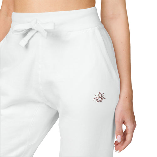 100% Cotton Cozy Fleece Sweatpants — Minimal Small Chest Stitch Printify