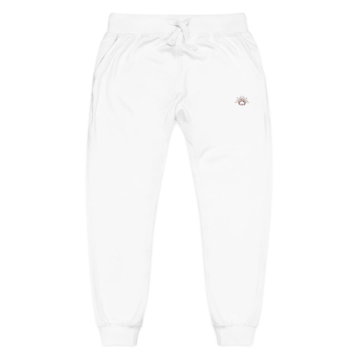 100% Cotton Cozy Fleece Sweatpants — Minimal Small Chest Stitch Printify