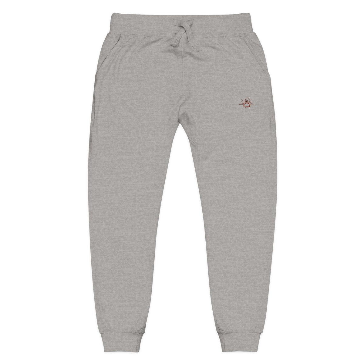 100% Cotton Cozy Fleece Sweatpants — Minimal Small Chest Stitch Printify