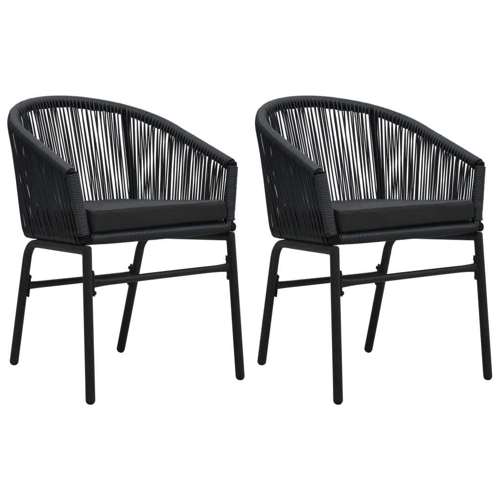 Garden Chairs 2 pcs. PE Rattan   Garden Chairs 2