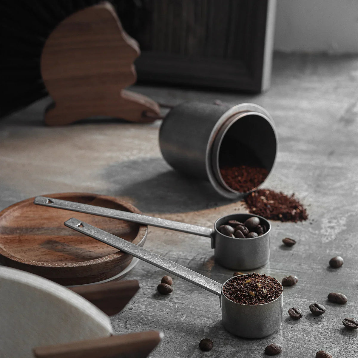 MHW-3BOMBER Long Stainless Steel Silver Measuring Spoon Main Concept Avenue
