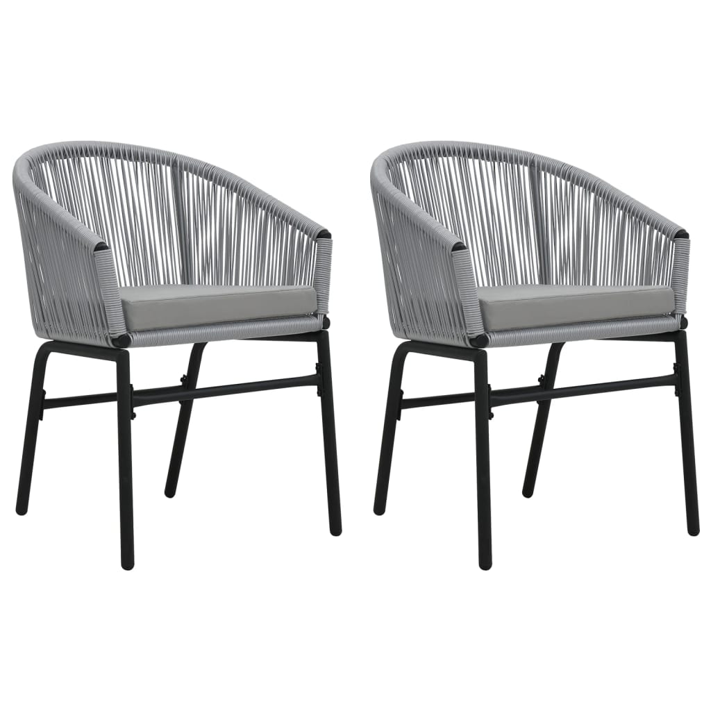 Garden Chairs 2 pcs. PE Rattan   Garden Chairs 2