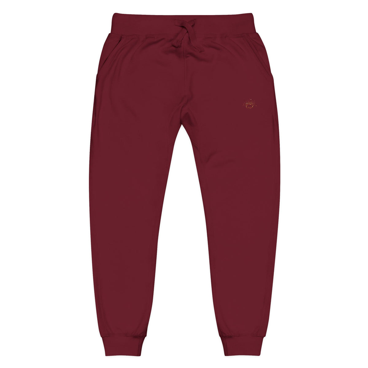 100% Cotton Cozy Fleece Sweatpants — Minimal Small Chest Stitch Printify