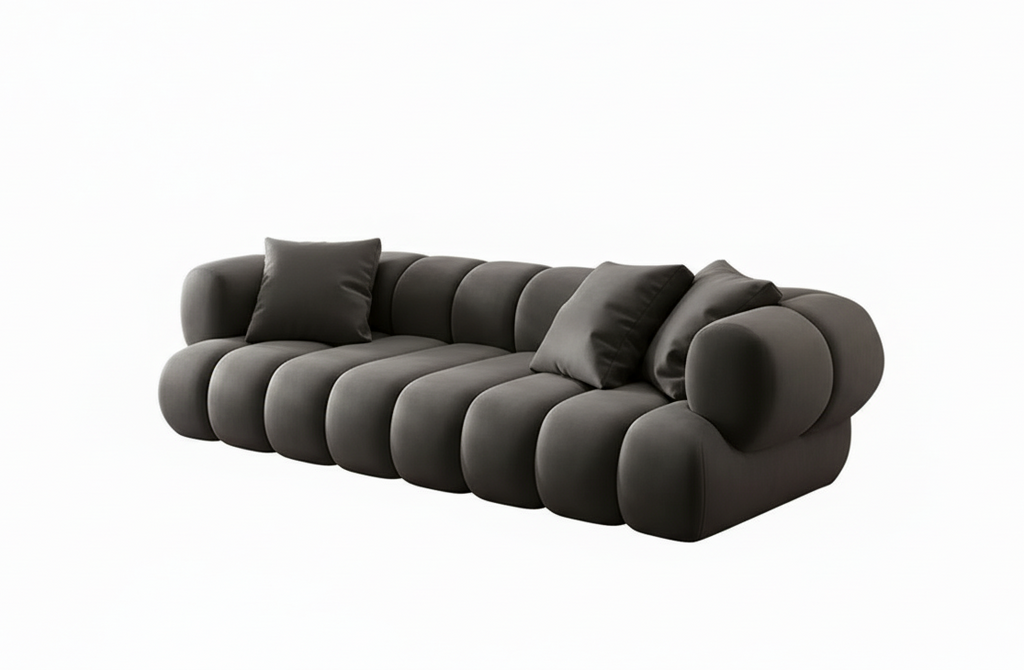 ATUNUS American Large Velvet Home Furniture Nordic Modern L Shape Corner Living Room Modular Sectional Sofa Couch Set