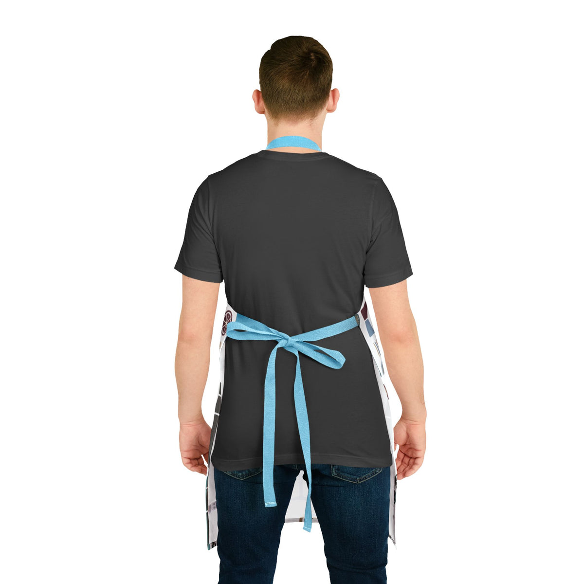 Barware Pattern Apron – Retro Cocktail Shaker & Kitchen Apron Printify