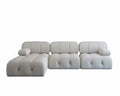 Nordic Modern Apartment Furniture Fabric Buckle Design Sofa Living Room Couch Light Luxury Sponge Sofa For Lock Design