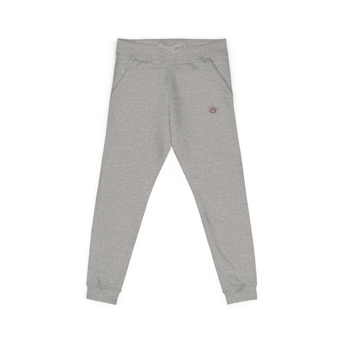 100% Cotton Cozy Fleece Sweatpants — Minimal Small Chest Stitch Printify