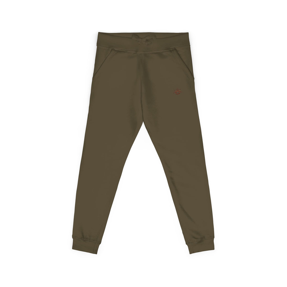 100% Cotton Cozy Fleece Sweatpants — Minimal Small Chest Stitch Printify