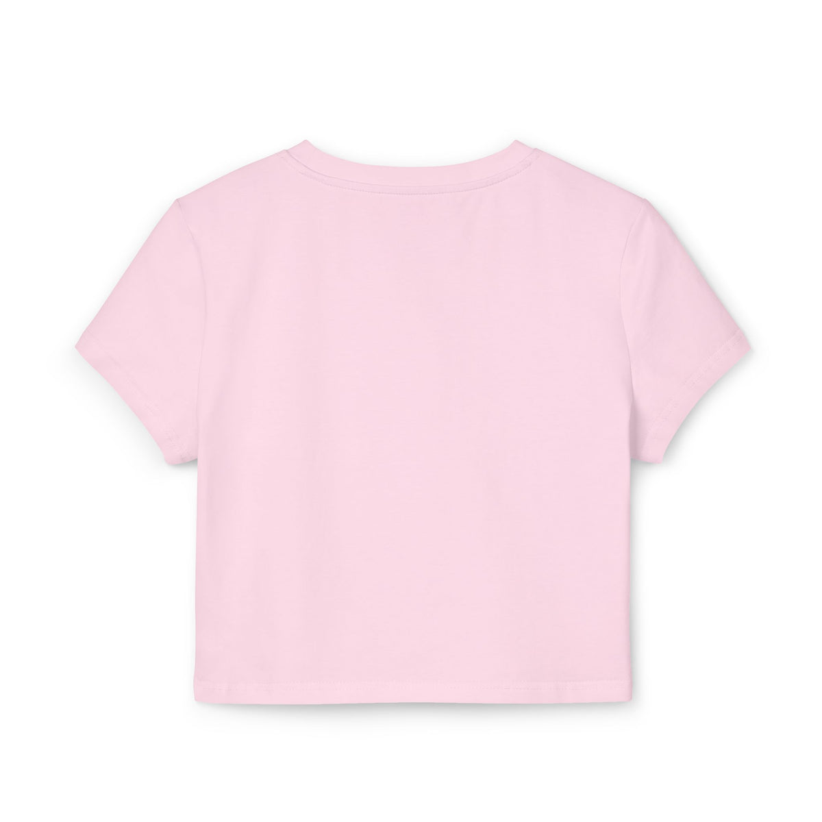 Women's Organic Crop Tee — Minimal Sunburst Chest Logo Printify