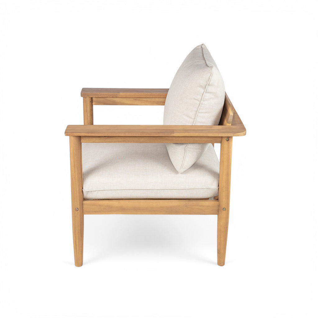 Terassi Outdoor Acacia Wood Lounge Chair  Set Of 2