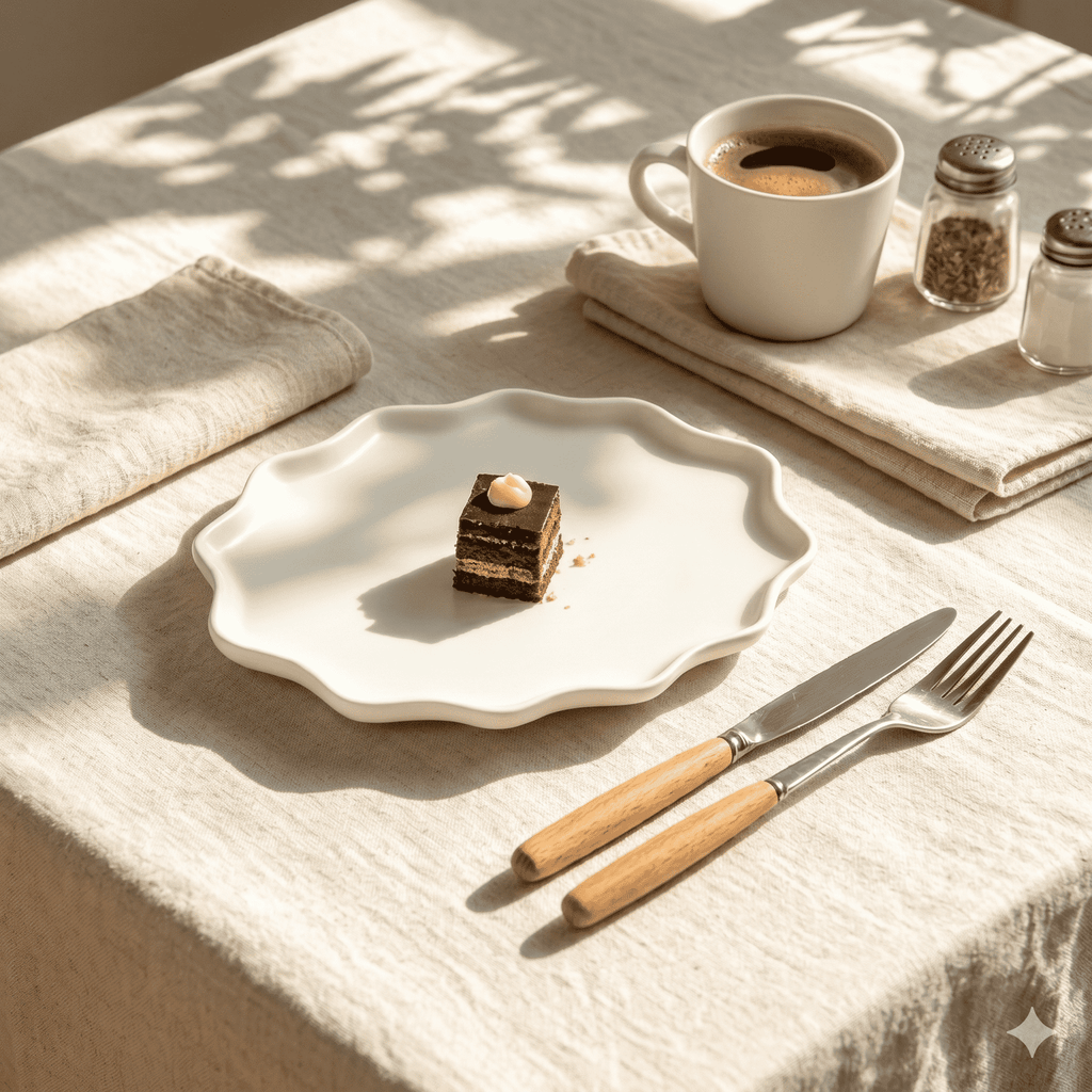 BosilunLife Bring Nature Inside Dinner Plate Recycled Eco-Clay 4-Pcs Set BosilunLife
