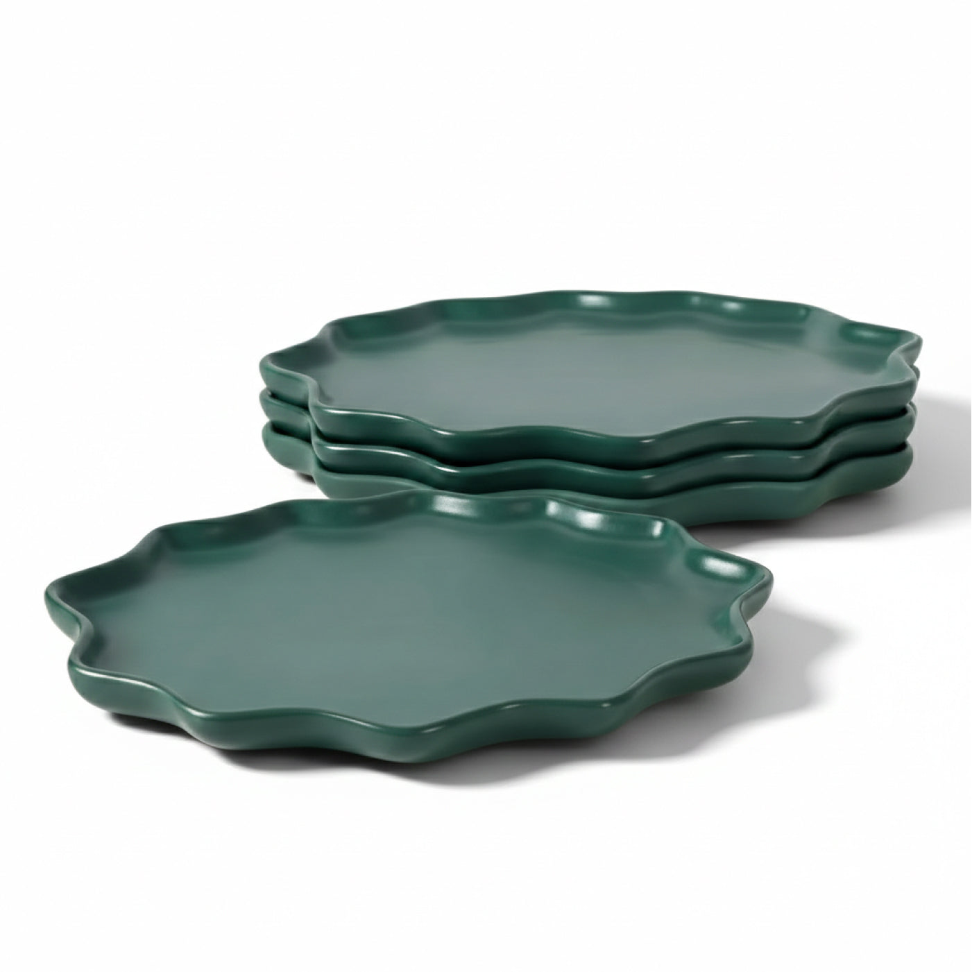BosilunLife Bring Nature Inside Dinner Plate Recycled Eco-Clay 4-Pcs Set BosilunLife