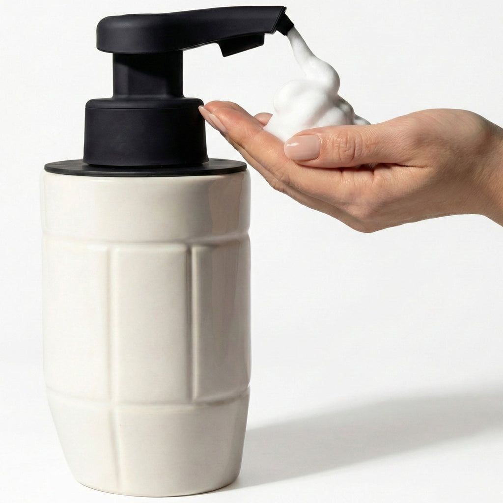 BosilunLife Eco-Brutalism Automatic Foaming Soap Dispenser Recycled Eco-Clay BosilunLife