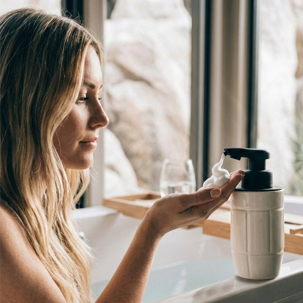 BosilunLife Eco-Brutalism Automatic Foaming Soap Dispenser Recycled Eco-Clay BosilunLife