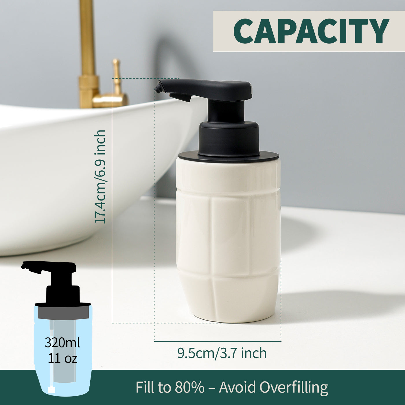 BosilunLife Eco-Brutalism Automatic Foaming Soap Dispenser Recycled Eco-Clay BosilunLife