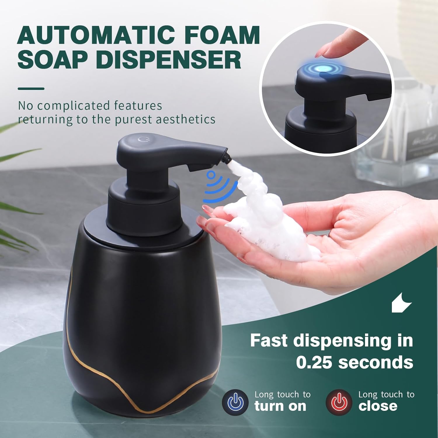 BosilunLife Nordic Garden Automatic Foaming Soap Dispenser BosilunLife