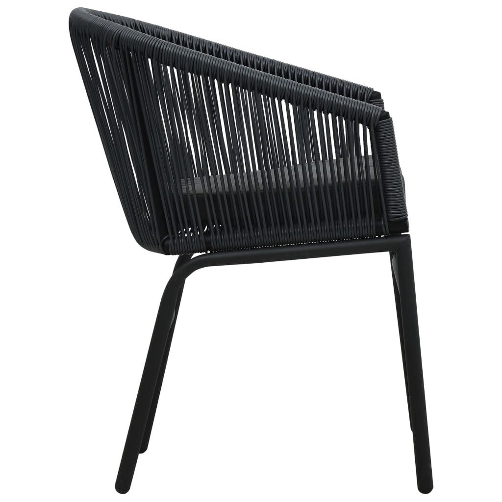 Garden Chairs 2 pcs. PE Rattan   Garden Chairs 2