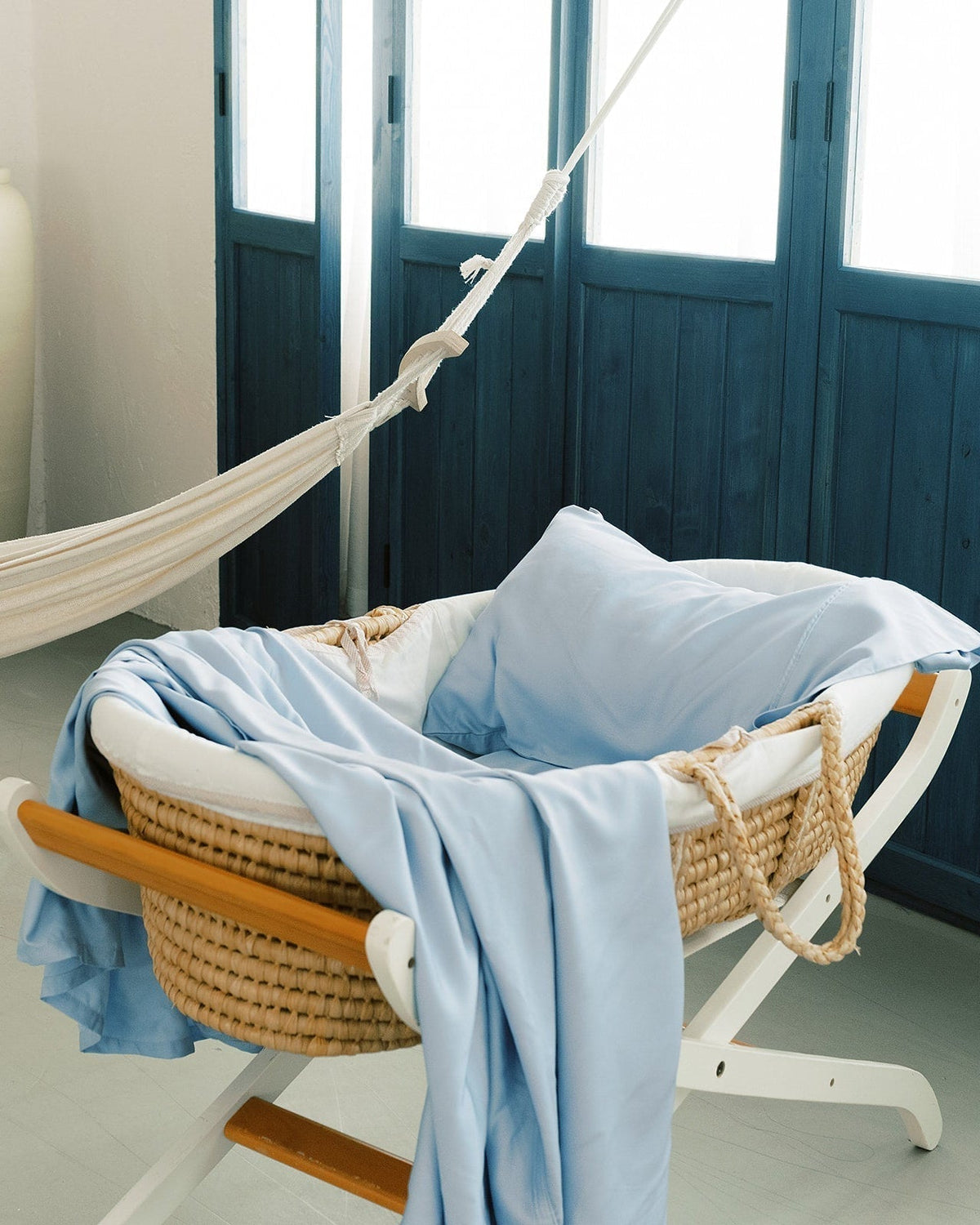 Baby Bamboo Fitted Cot Sheet NakedLab