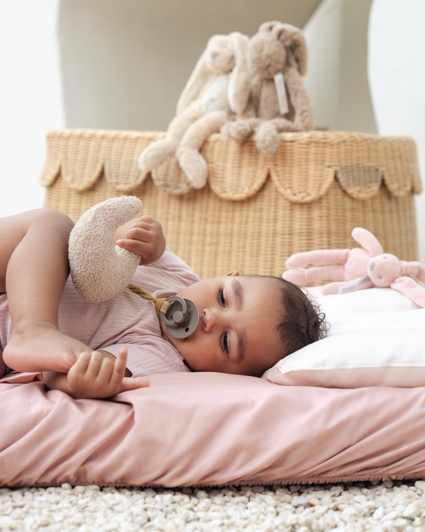 Baby Bamboo Fitted Cot Sheet NakedLab