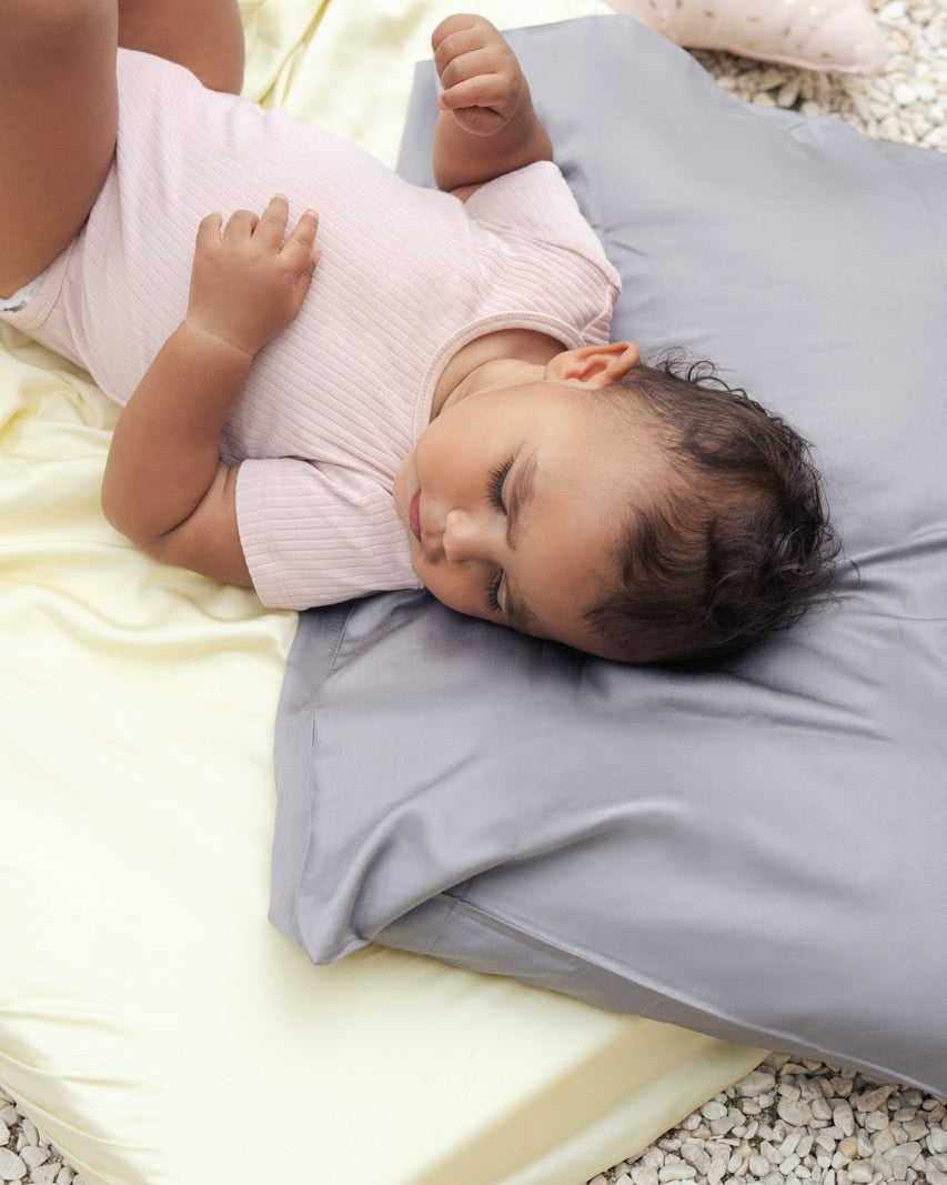 Baby Bamboo Flat Cot Sheet NakedLab