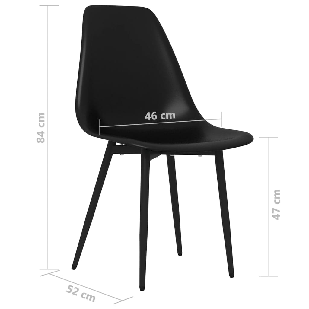 dining chairs, 2 pcs. PP   dining chairs, 4