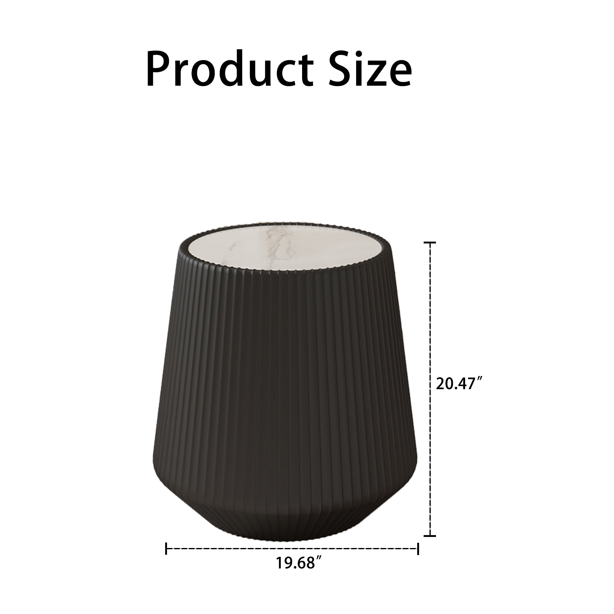Light Sintered Stone Top Cup Shape Leather Coffee Modern Sofa Table For Living Room Furniture   Each Tabletop Has A Unique Grey Pattren