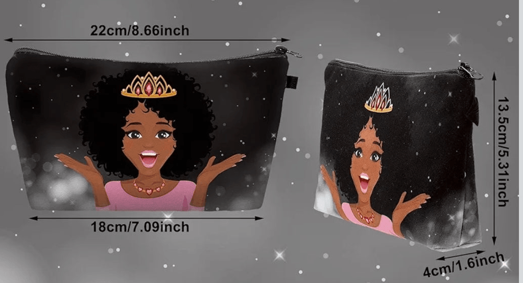 Melanated Women Cosmetic Bag — Afrocentric & Affirmation Styles Jaz Body Essentials