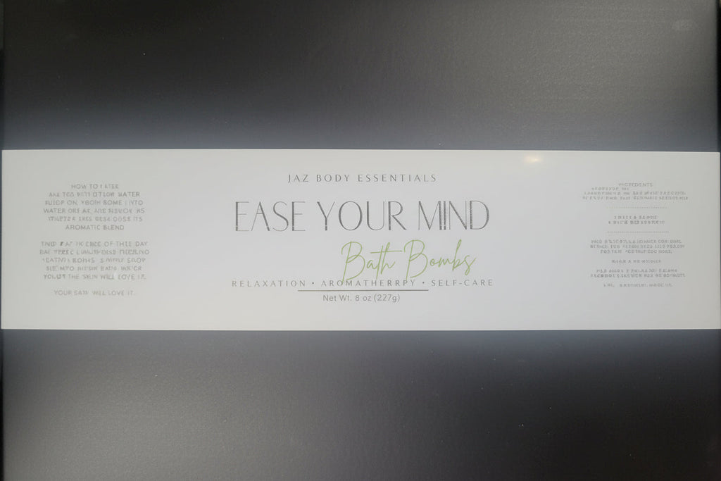 Ease Your Mind Fizzy Bath Bombs Jaz Body Essentials