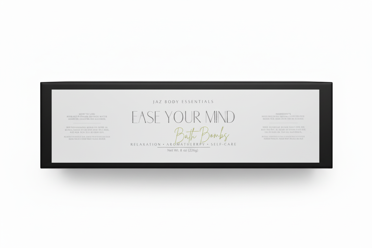 Ease Your Mind Fizzy Bath Bombs Jaz Body Essentials