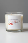 Peaches and Prosecco Scented 4 Wick 36oz Candle Jaz Body Essentials